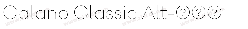 Galano Classic Alt字体转换